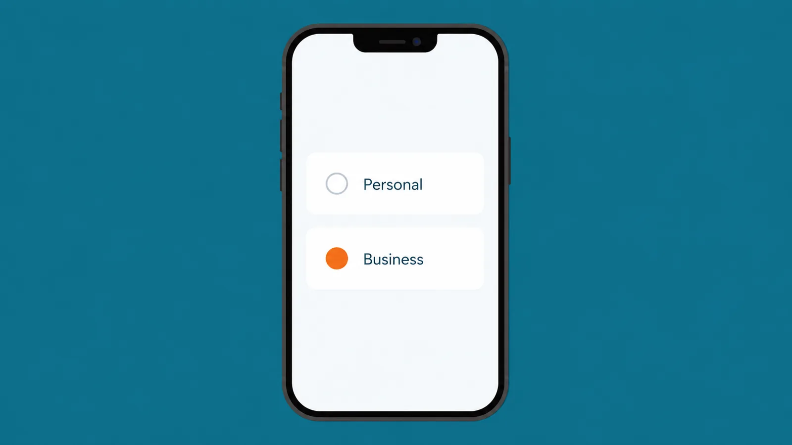 Smartphone showing dual lines